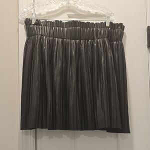 Pomander Place Shiny Black Mini Skirt